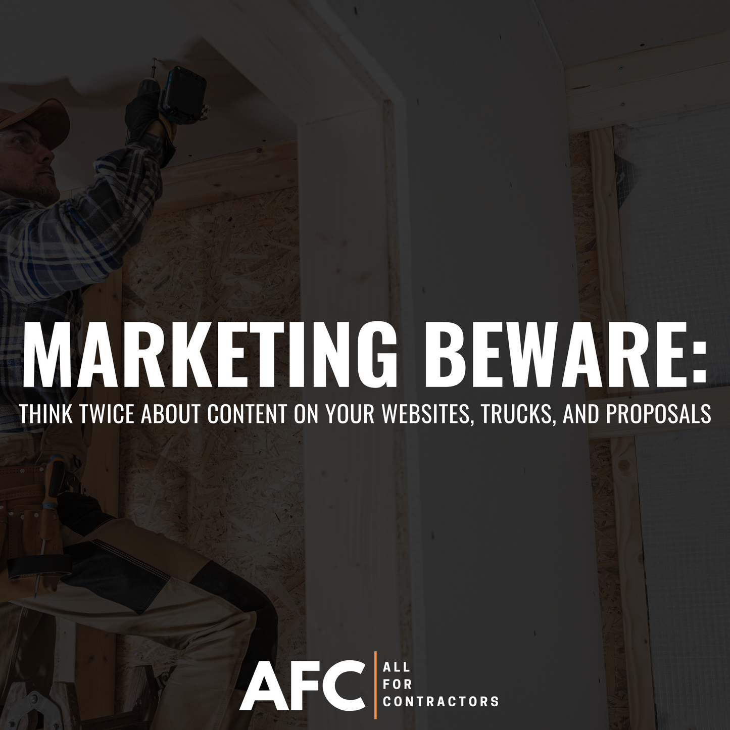 Marketing Beware: Think Twice About Content on Your Website, Trucks, and Proposals (1 Credit Hour)