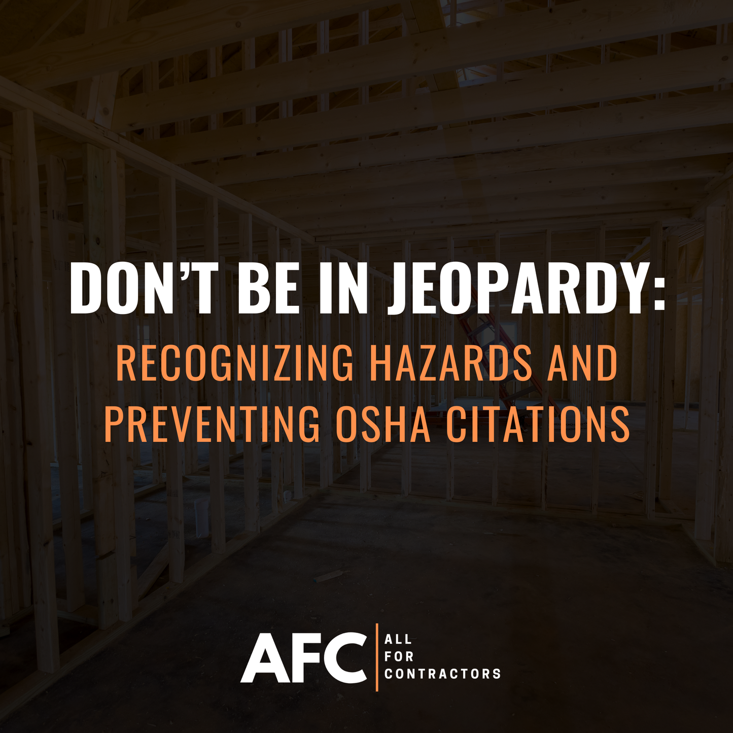 Don't Be in Jeopardy: Recognizing Hazards and Preventing OSHA Citations (1 Credit Hour)