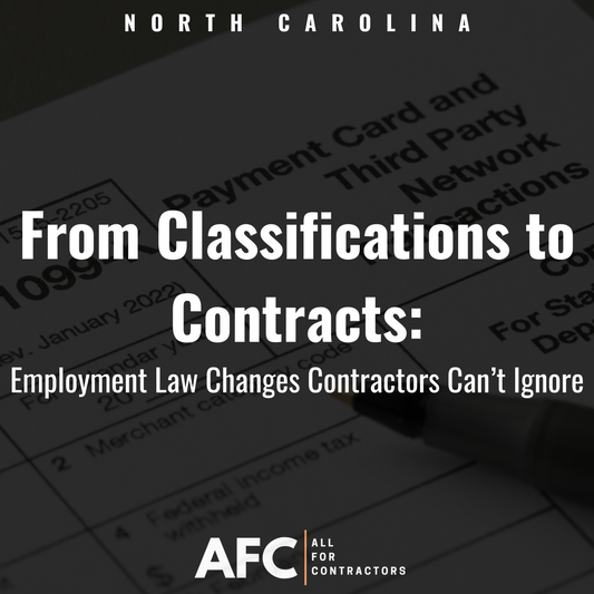 From Classifications to Contracts: Employment Law Changes Contractors Can't Ignore (2 Credit Hours)