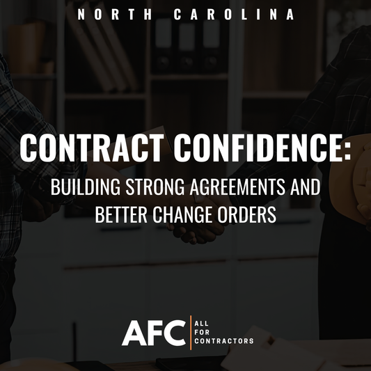 Contract Confidence: Building Strong Agreements and Better Change Orders (2 Credit Hours)