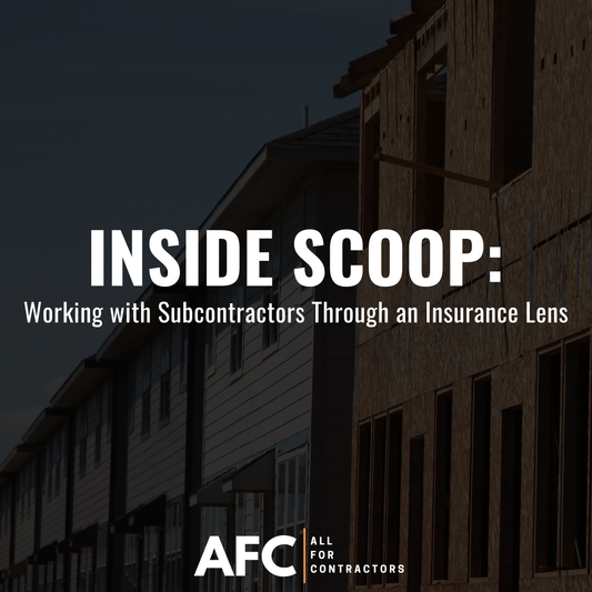 Inside Scoop: Working with Subcontractors Through an Insurance Lens (1 Credit Hour)