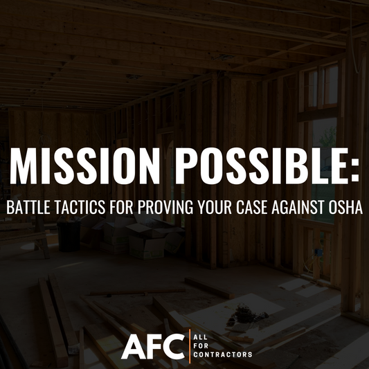 Mission Possible: Battle Tactics for Proving Your Case Against OSHA (1 Credit Hour)